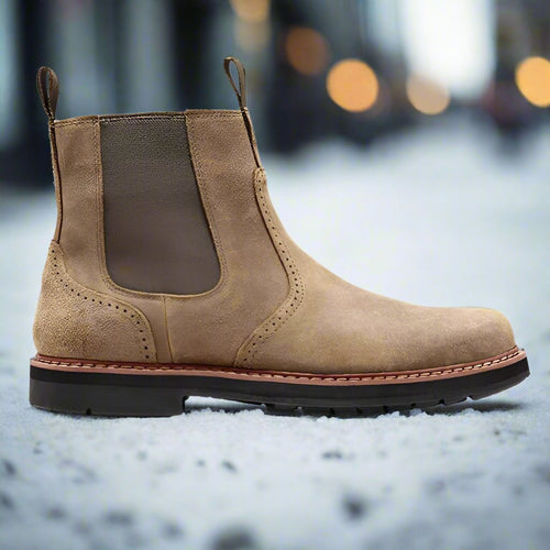 Conrad - Men's Suede Slip On Chelsea Boots