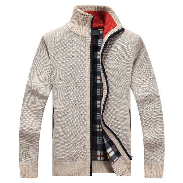 Kenneth - Men's Zip Up Knit Sweater