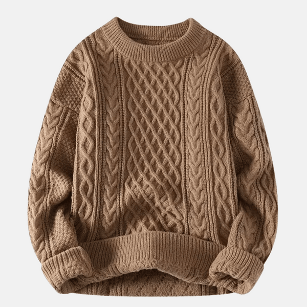 Killian - Men's Cable Knit Crew Neck Sweater