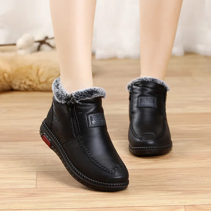 Penelope - Women's Waterproof Leather Ankle Boots