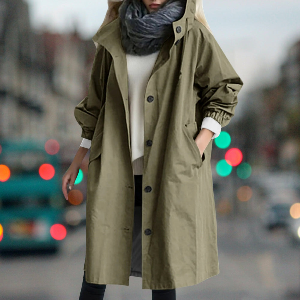 Everly - Women's Hooded Rain Coat