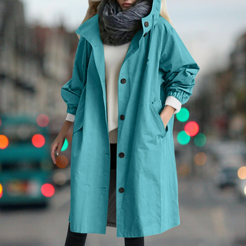 Everly - Women's Hooded Rain Coat