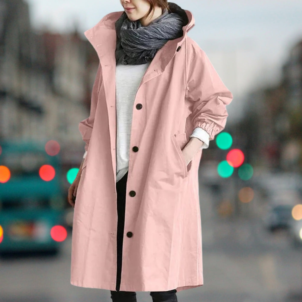 Everly - Women's Hooded Rain Coat