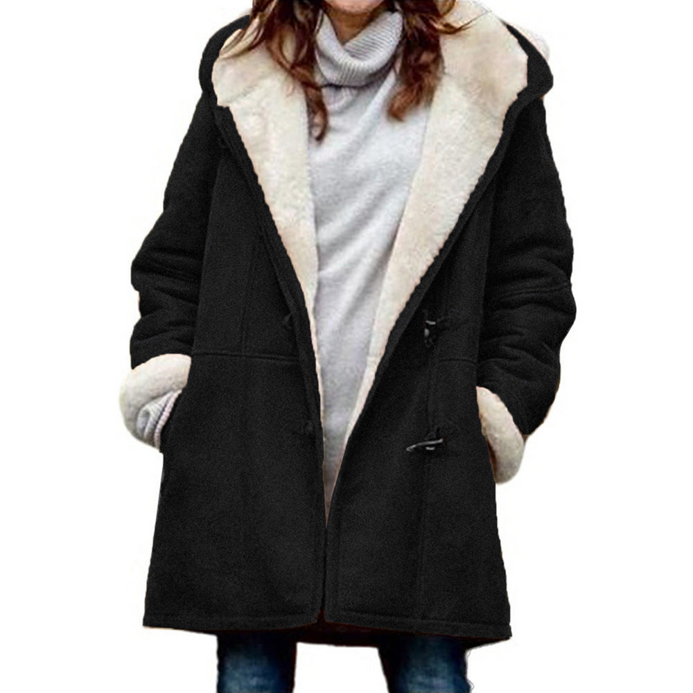 Evangeline - Women's Hooded Sherpa Lined Coat