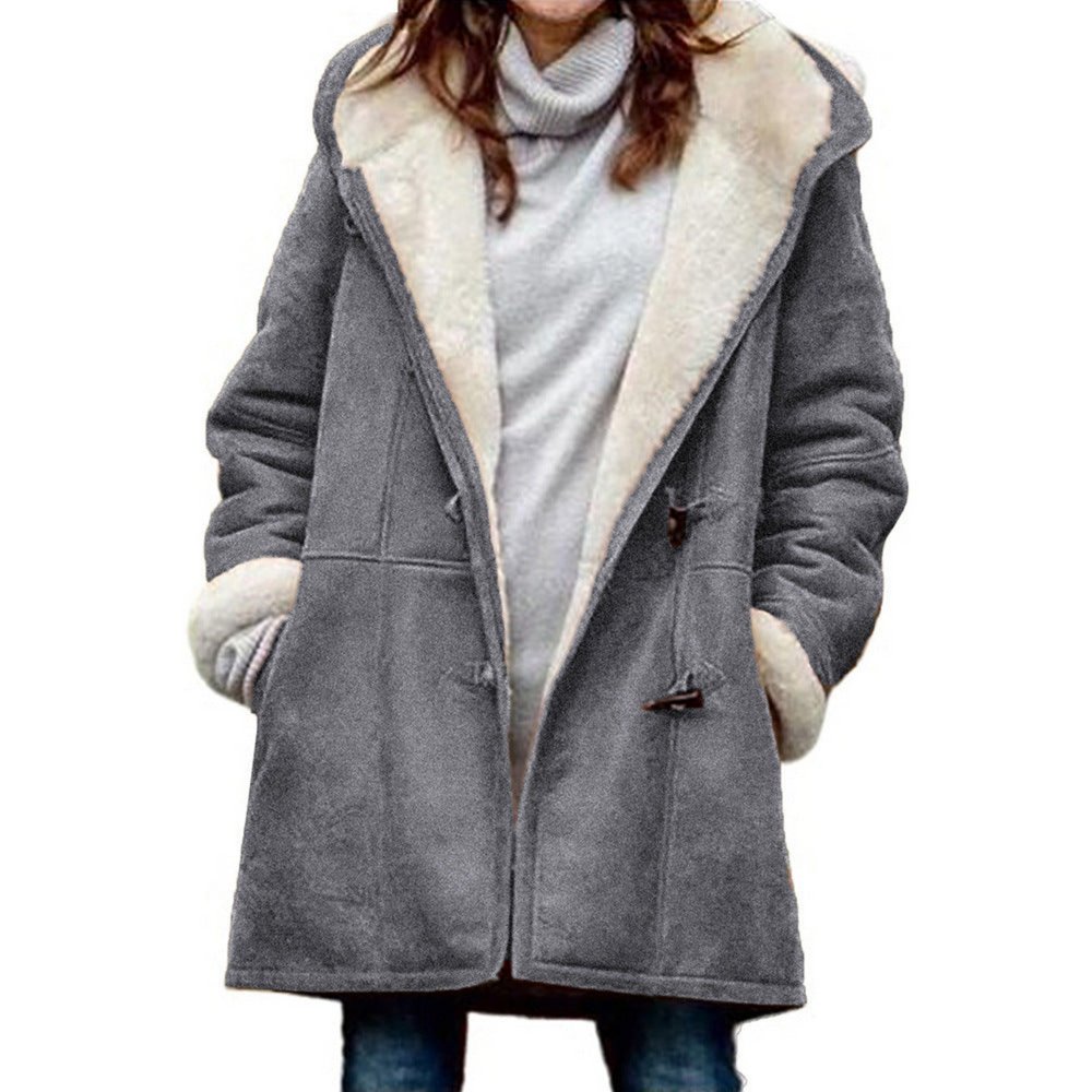 Evangeline - Women's Hooded Sherpa Lined Coat