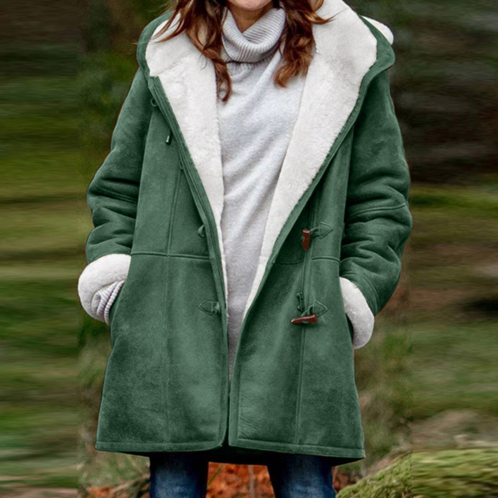 Evangeline - Women's Hooded Sherpa Lined Coat