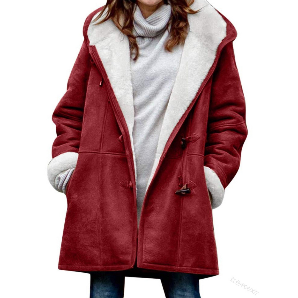 Evangeline - Women's Hooded Sherpa Lined Coat