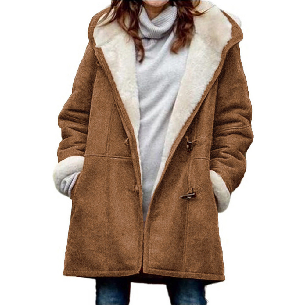 Evangeline - Women's Hooded Sherpa Lined Coat
