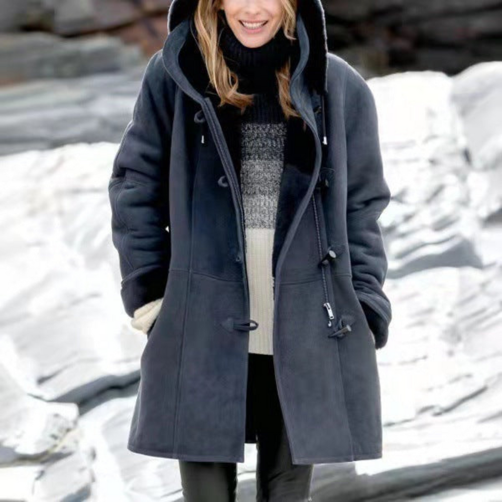 Evangeline - Women's Hooded Sherpa Lined Coat