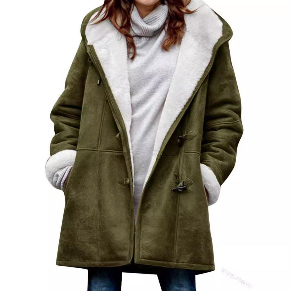 Evangeline - Women's Hooded Sherpa Lined Coat