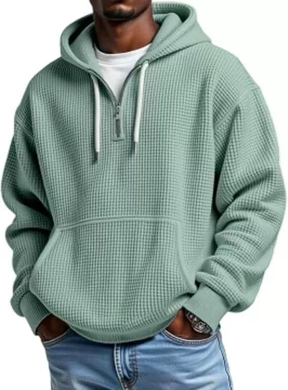 Abel - Men's Waffle Knit Hoodie