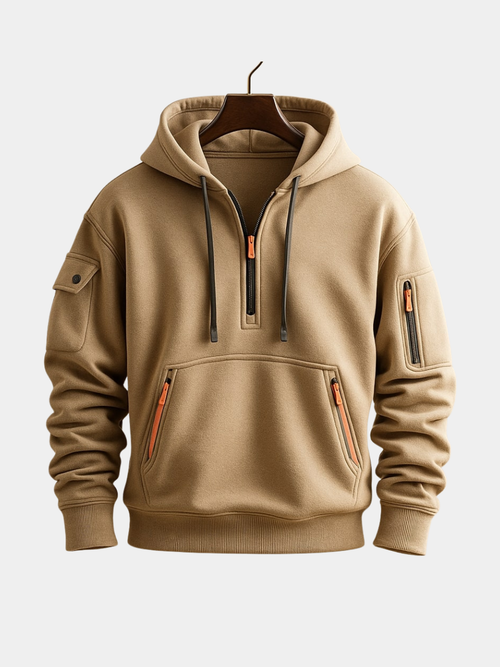 Alaric - Men's Half Zip Fleece Hoodie