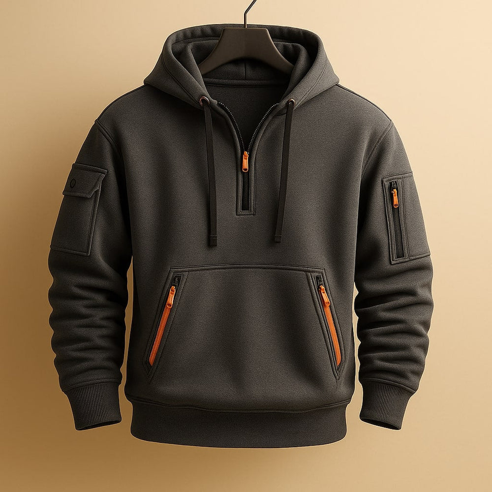 Alaric - Men's Half Zip Fleece Hoodie