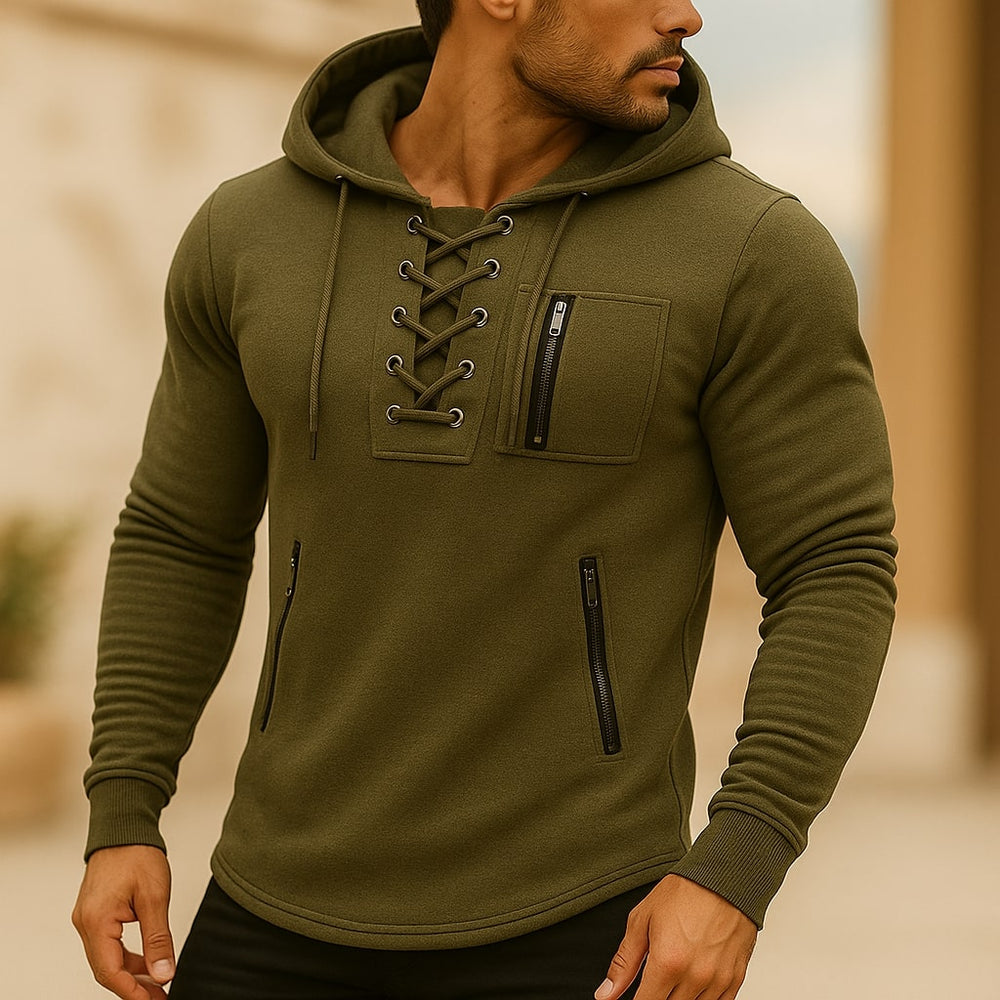 Albert - Men's Knit Hoodie Pullover