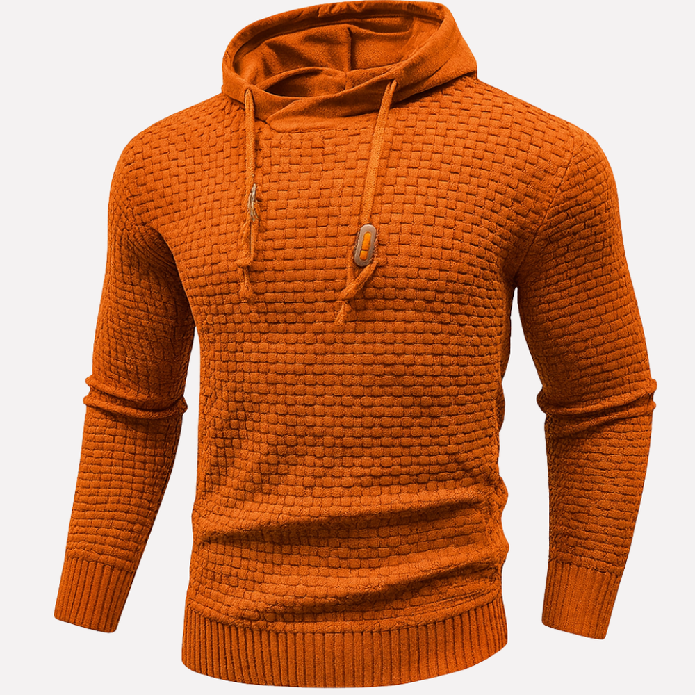 Anders - Men's Waffle Knit Pullover Hoodie