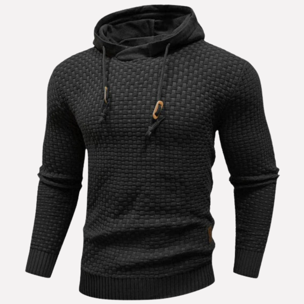 Anders - Men's Waffle Knit Pullover Hoodie