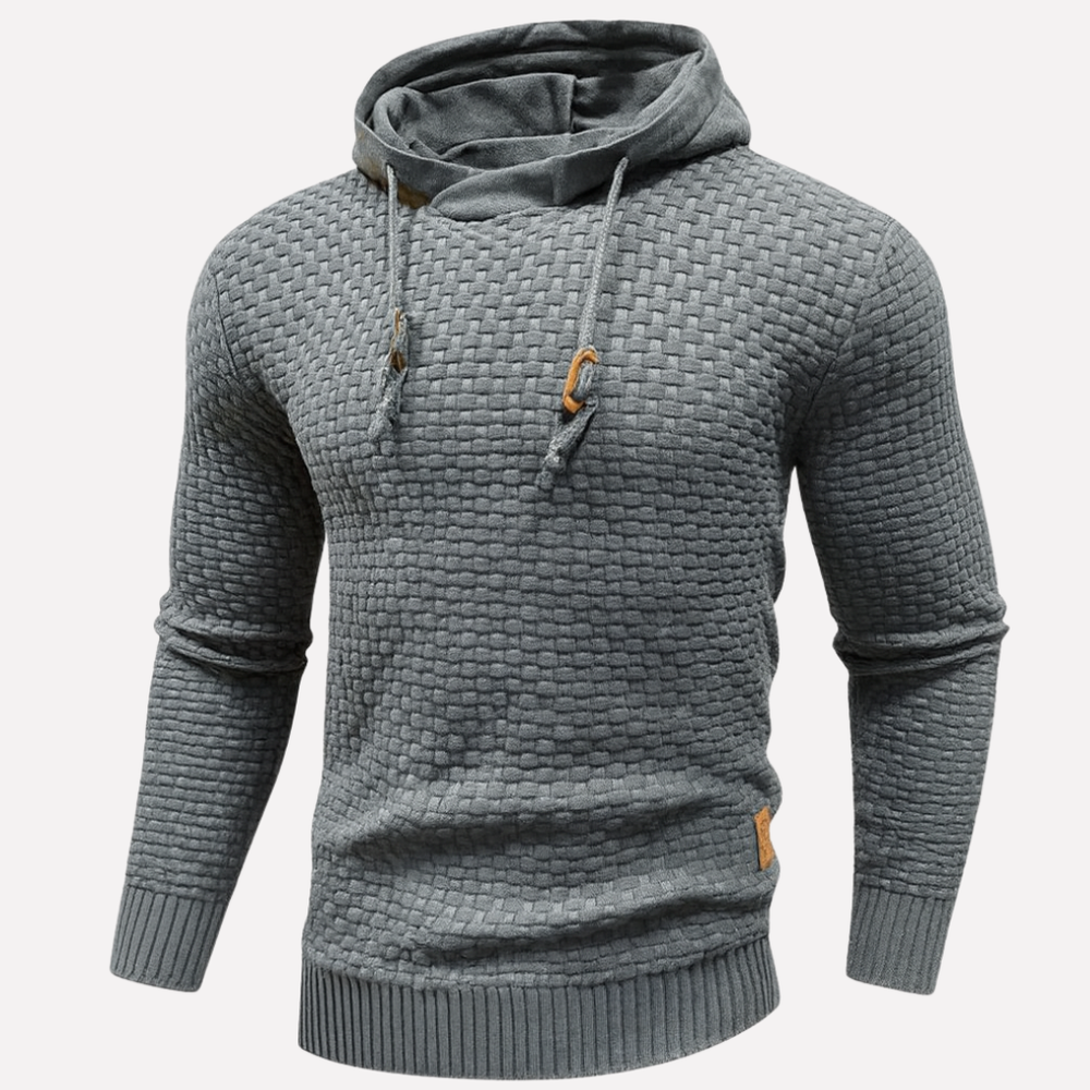 Anders - Men's Waffle Knit Pullover Hoodie