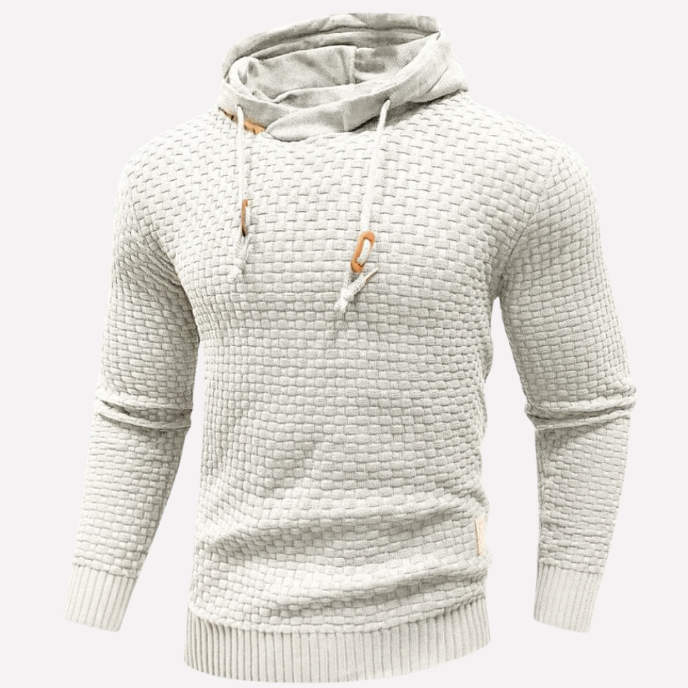 Anders - Men's Waffle Knit Pullover Hoodie