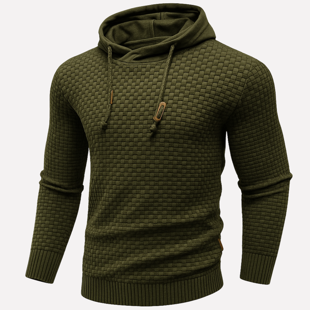 Anders - Men's Waffle Knit Pullover Hoodie
