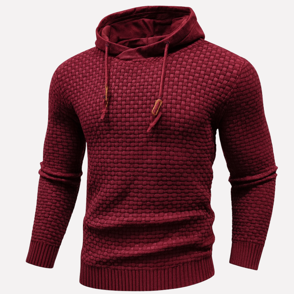 Anders - Men's Waffle Knit Pullover Hoodie