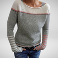 Arabella - Women's Striped Crew Neck Sweater
