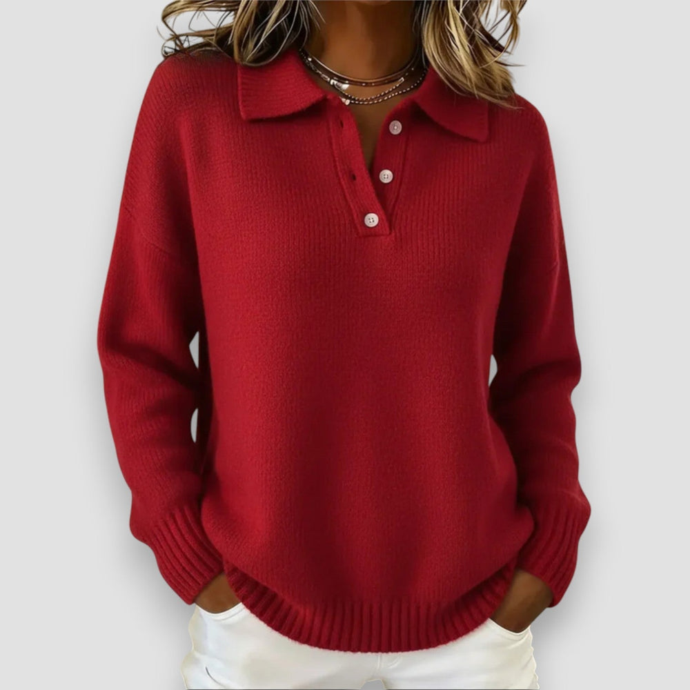 Ariadne - Women's Polo Knit Sweater