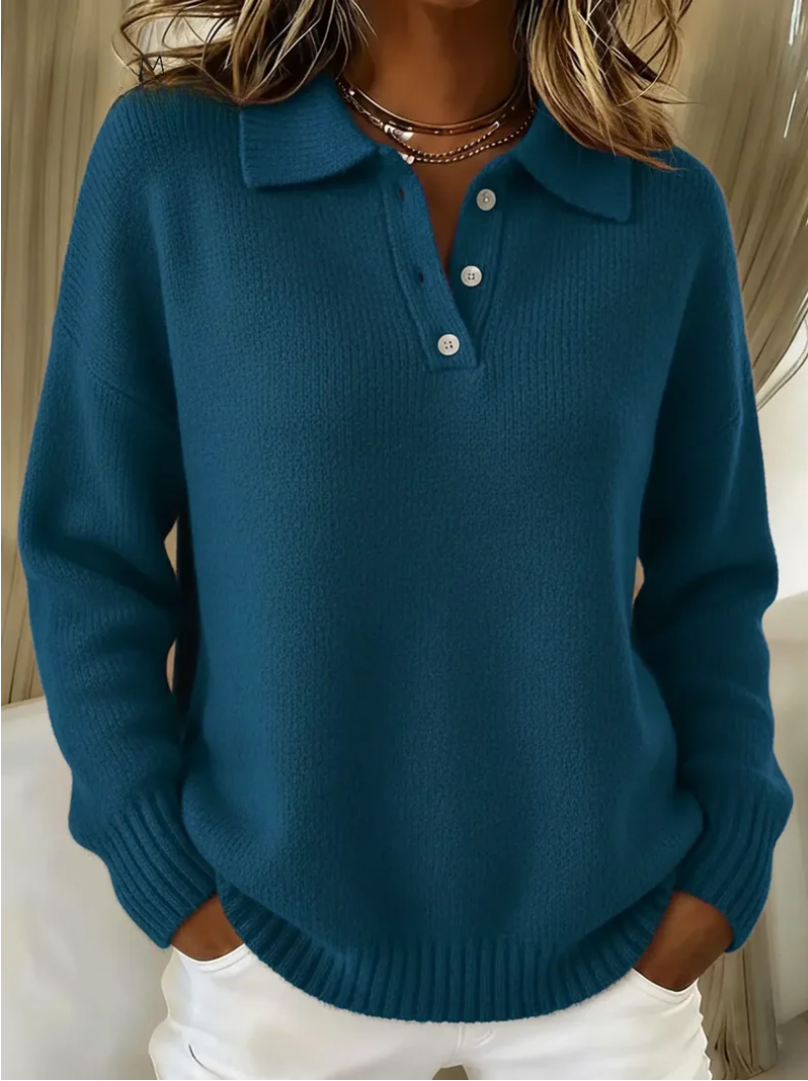 Ariadne - Women's Polo Knit Sweater
