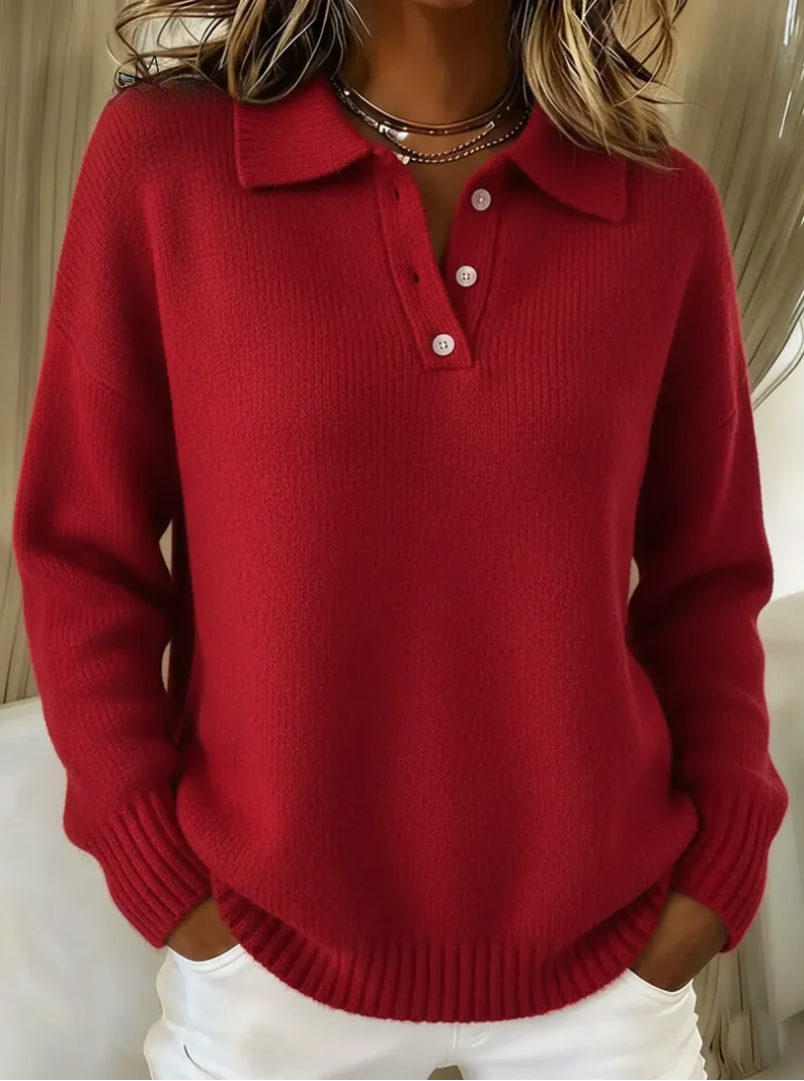 Ariadne - Women's Polo Knit Sweater
