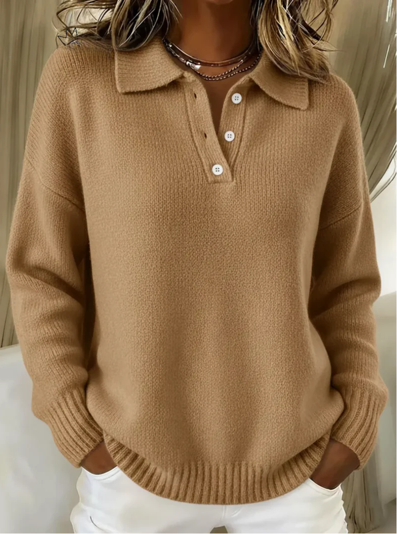 Ariadne - Women's Polo Knit Sweater