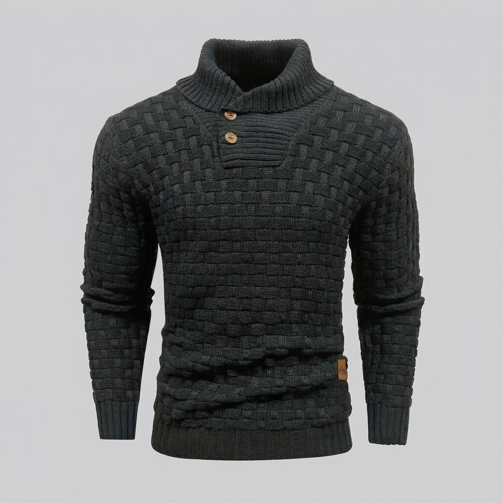 Asher - Men's Mock Neck Knit Sweater