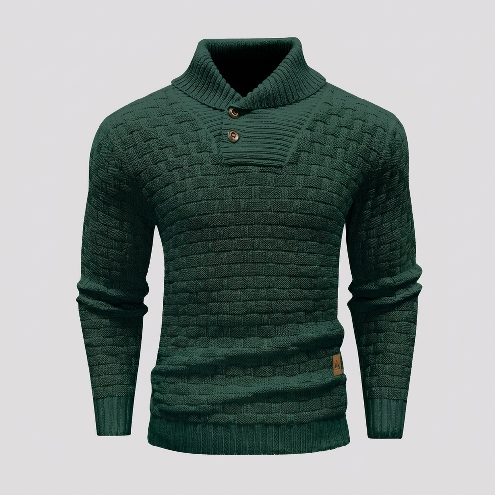 Asher - Men's Mock Neck Knit Sweater