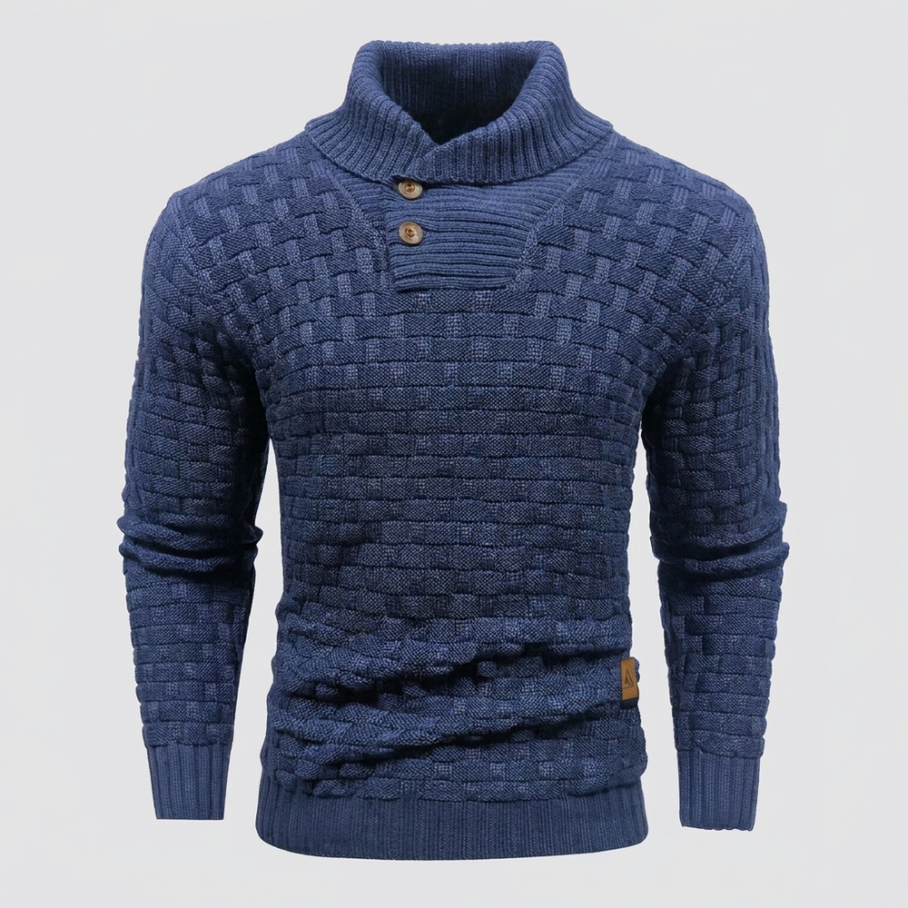 Asher - Men's Mock Neck Knit Sweater