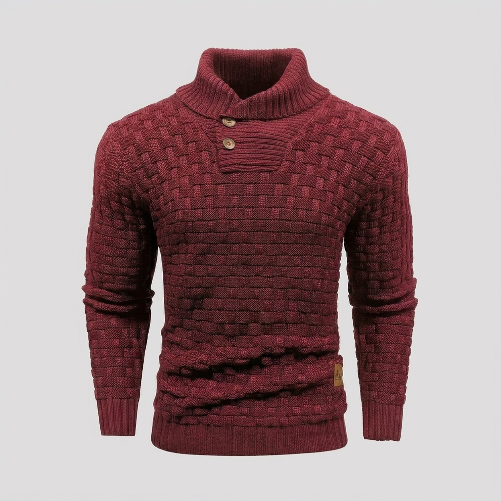 Asher - Men's Mock Neck Knit Sweater