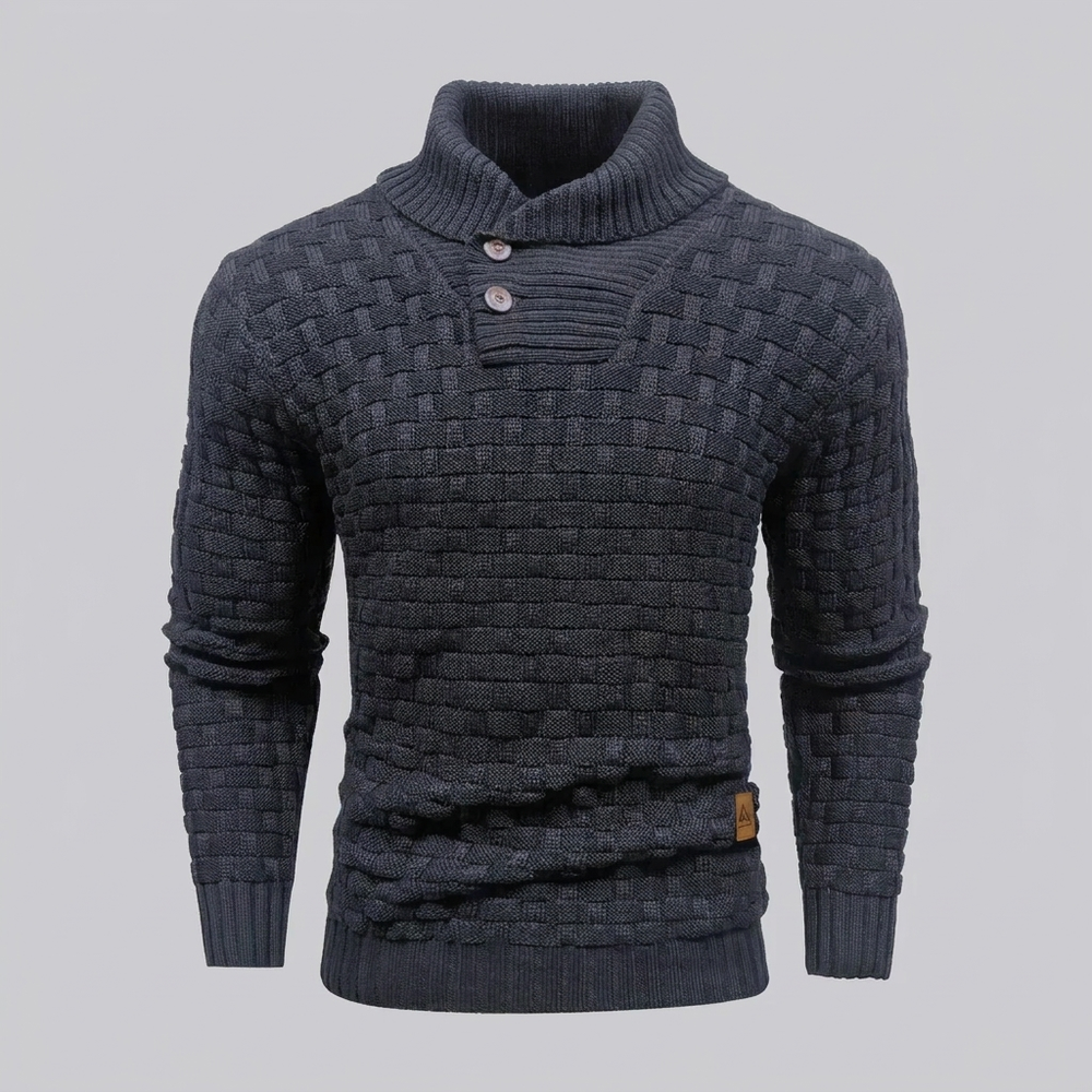 Asher - Men's Mock Neck Knit Sweater