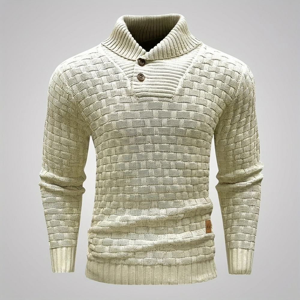 Asher - Men's Mock Neck Knit Sweater