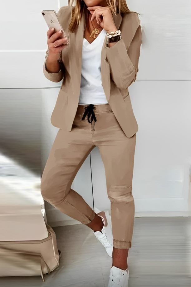 Bianca - Women's Two Piece Blazer Suit Set