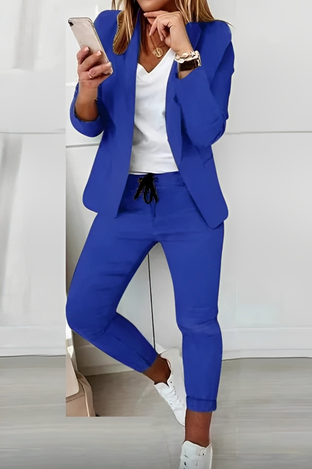 Bianca - Women's Two Piece Blazer Suit Set