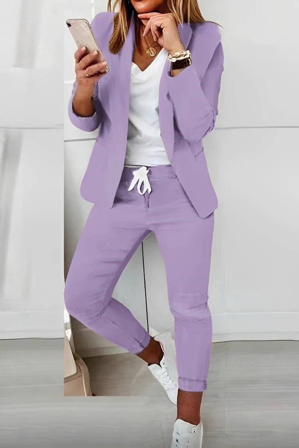 Bianca - Women's Two Piece Blazer Suit Set