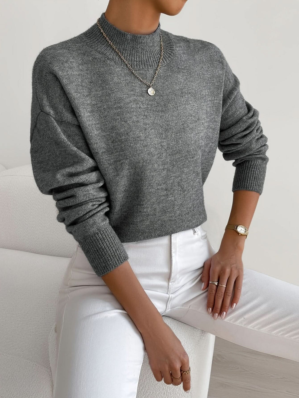 Blythe - Women's Long Sleeve Turtleneck Sweater
