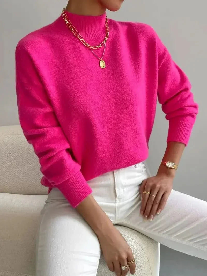 Blythe - Women's Long Sleeve Turtleneck Sweater