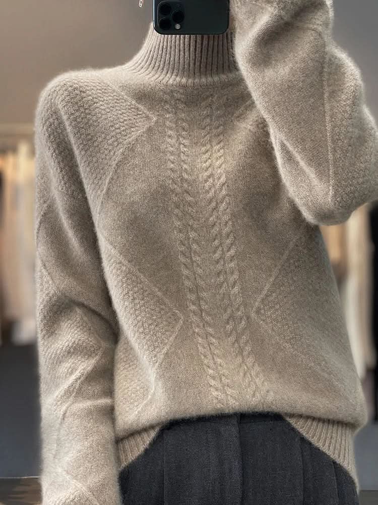 Briar - Women's Turtleneck Knit Sweater