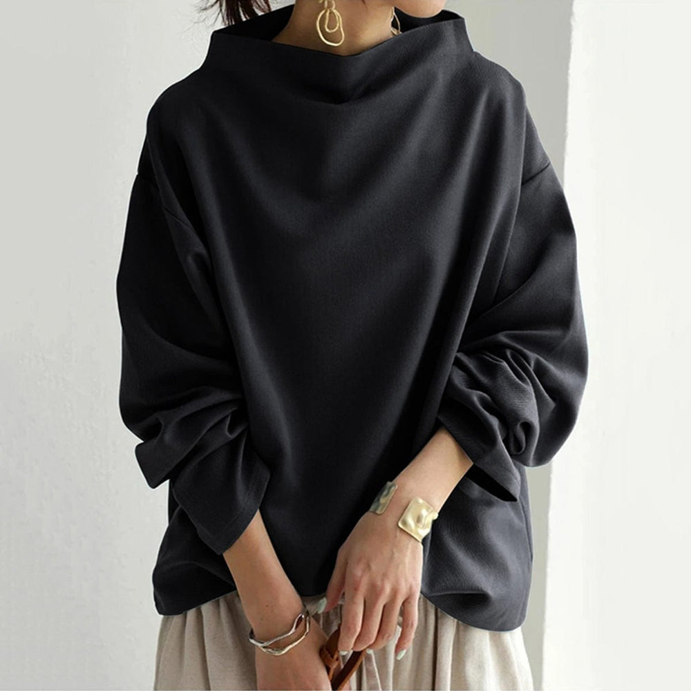 Brielle - Women's Mock Neck Knit Top