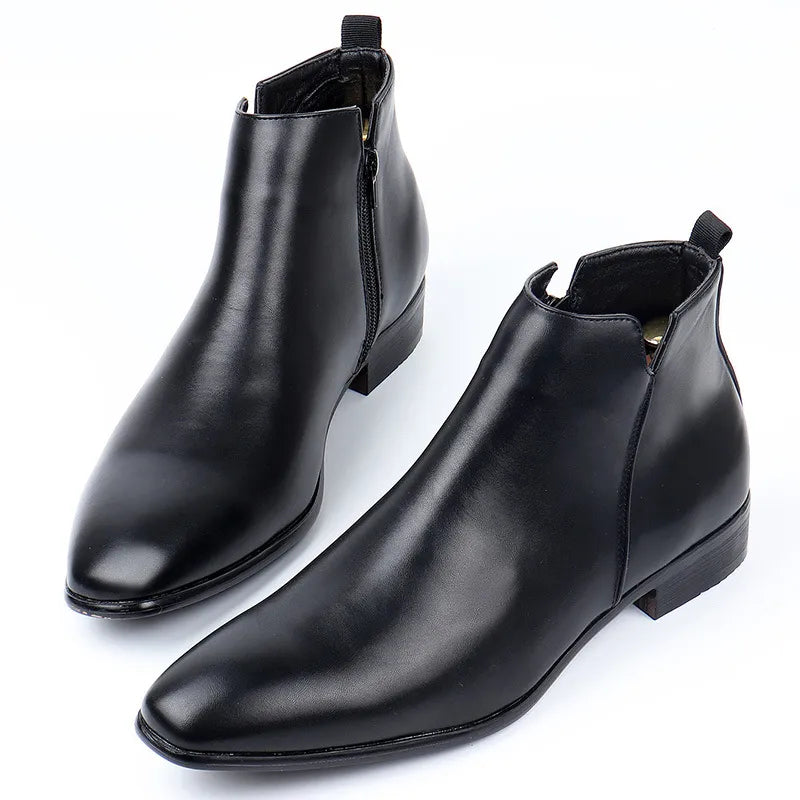 Brooks - Men's Black Leather Chelsea Boots