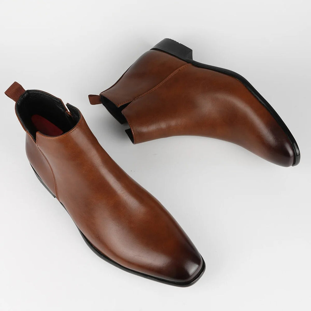 Brooks - Men's Black Leather Chelsea Boots