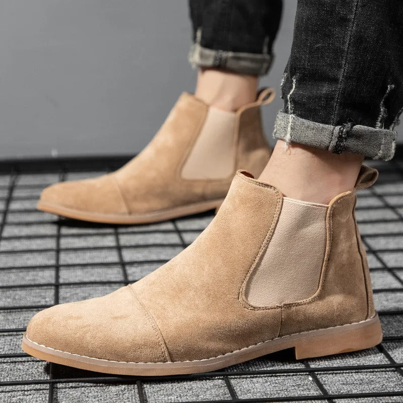 Byron - Men's Suede Chelsea Boots