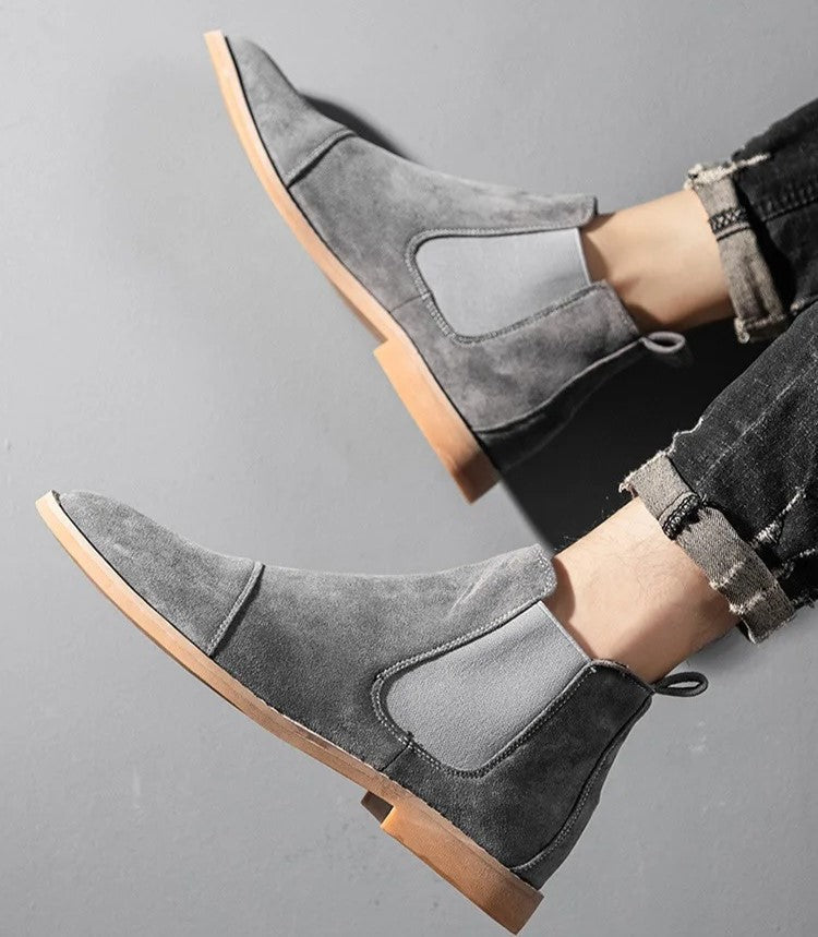 Byron - Men's Suede Chelsea Boots