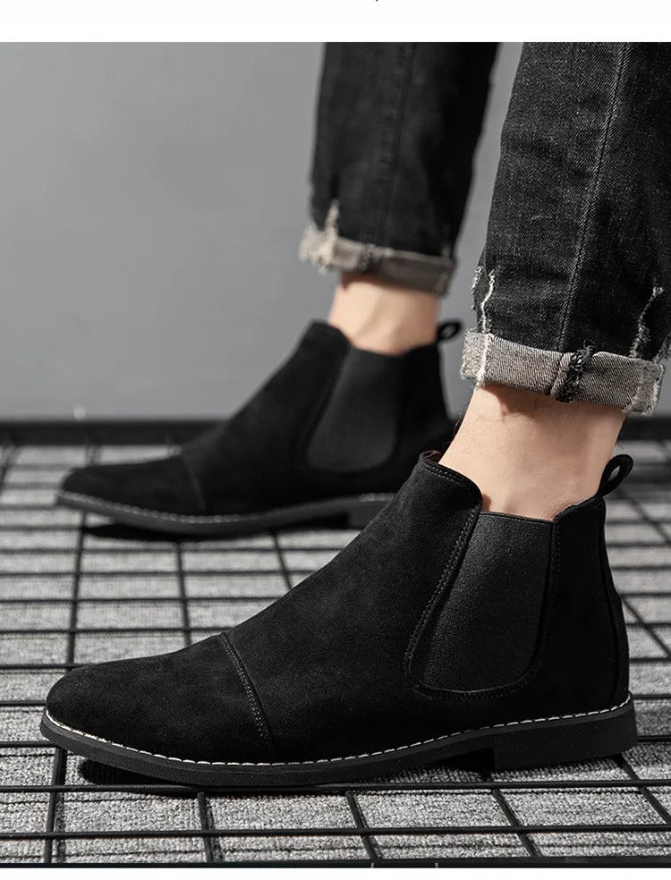 Byron - Men's Suede Chelsea Boots