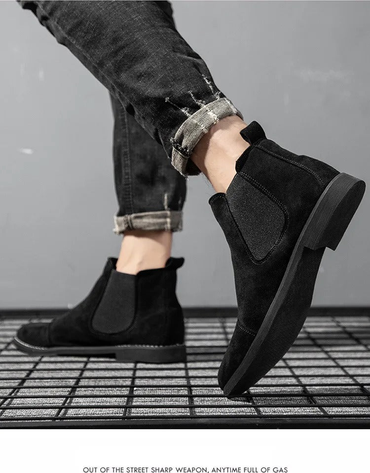 Byron - Men's Suede Chelsea Boots