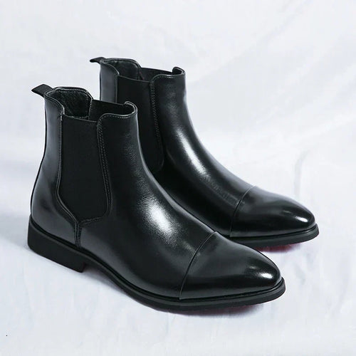Callum - Men's Black Chelsea Boots