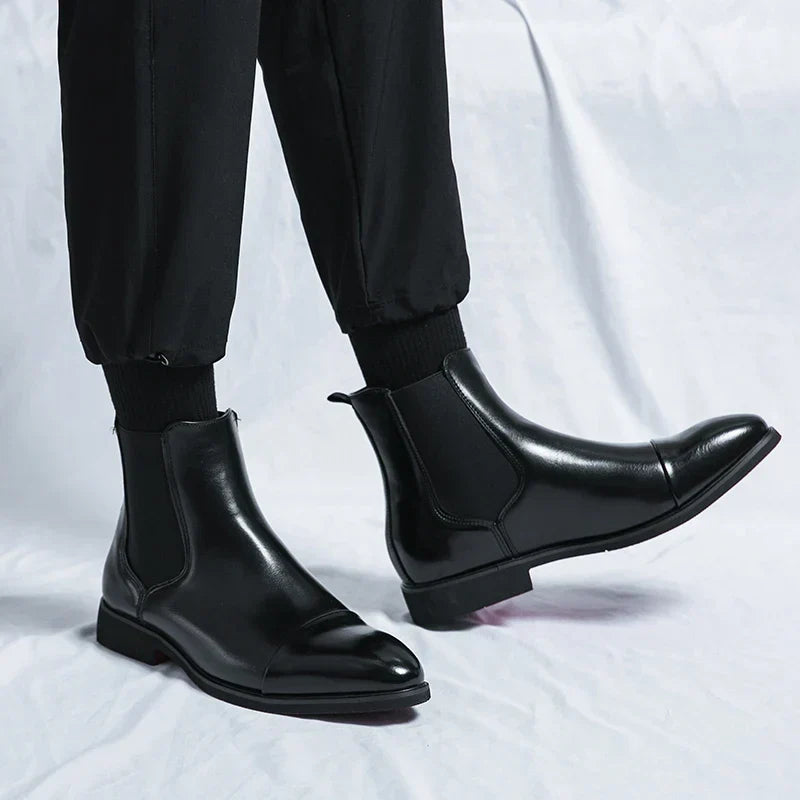 Callum - Men's Black Chelsea Boots